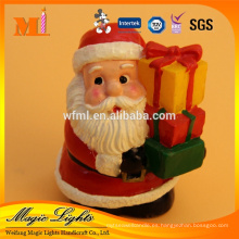 Navidad decorativa esculpida Santa en forma de vela de Navidad